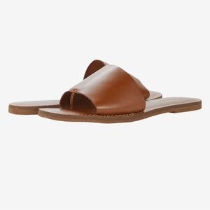 Madewell the boardwalk post slide sandal saddle 7